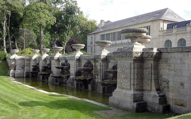 Restauration bassin, Fontaine de Beauvais chantilly