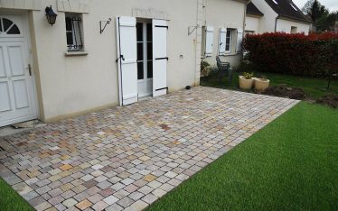 Terrasse en grès indien 14 x 20