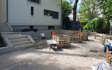 Le Vésinet – Aménagement Extérieur en grès indien, joints drainants