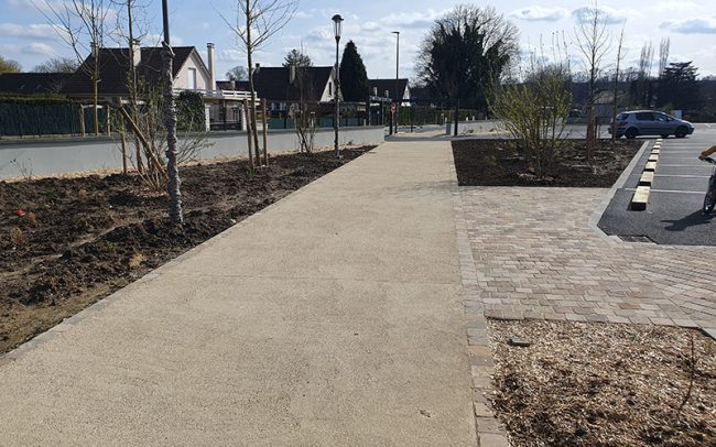 Montataire - Aménagement urbain béton / pavage